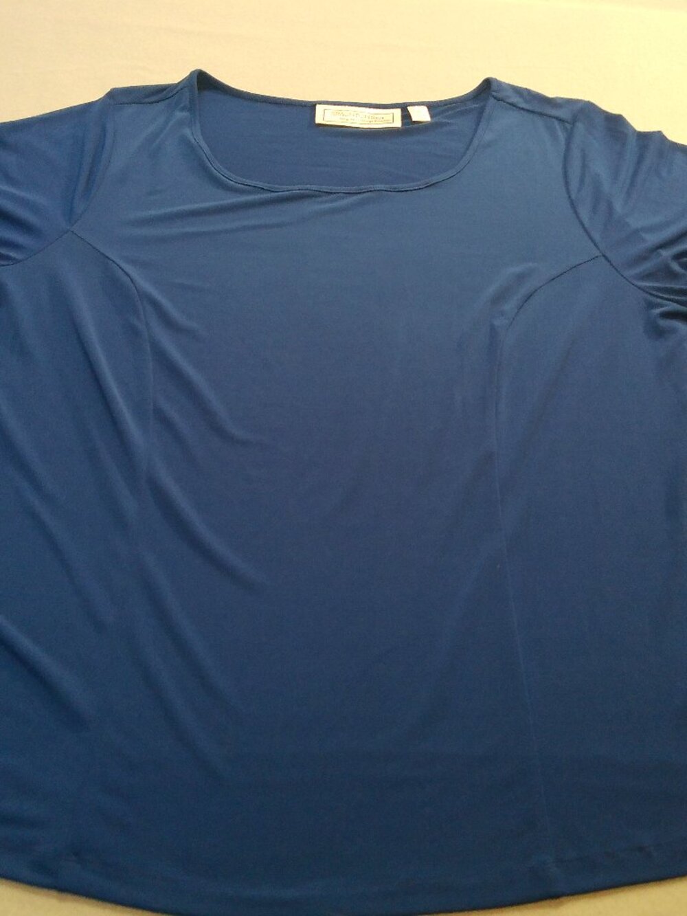 Blue Top Simontons Says Short Sleeve Size 1 X